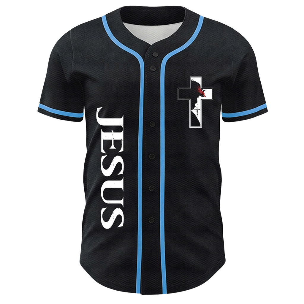 Camiseta de béisbol con gráfico de la Virgen María, Jesús crucifijo y cruz - image 17