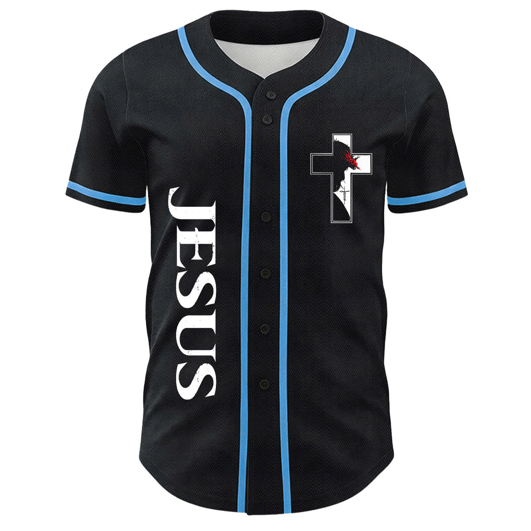 Camiseta de béisbol con gráfico de la Virgen María, Jesús crucifijo y cruz - image 17