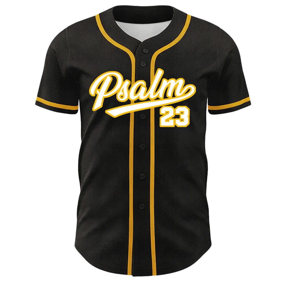 Camiseta de béisbol unisex de Christianartworkshop con el Salmo 23: El Señor es mi pastor. - image 8