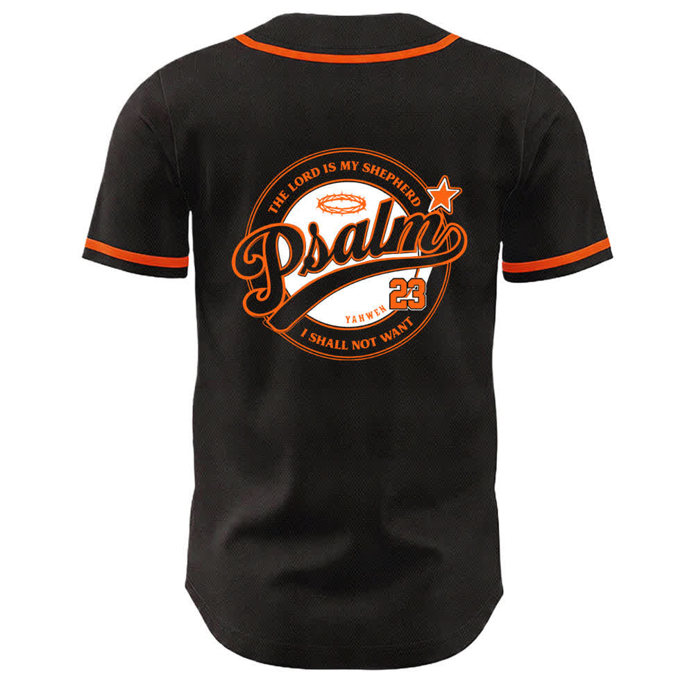 Camiseta de béisbol unisex de Christianartworkshop con el Salmo 23: El Señor es mi pastor. - image 16