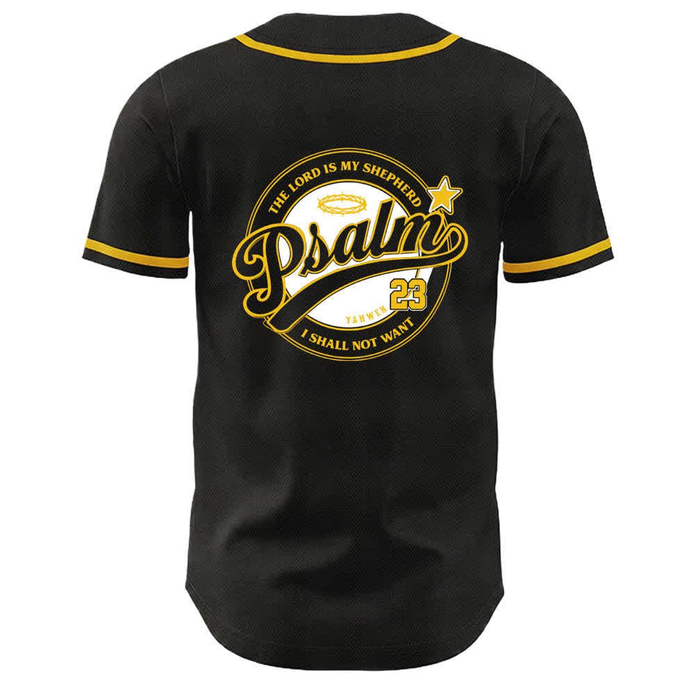 Camiseta de béisbol unisex de Christianartworkshop con el Salmo 23: El Señor es mi pastor. - image 7