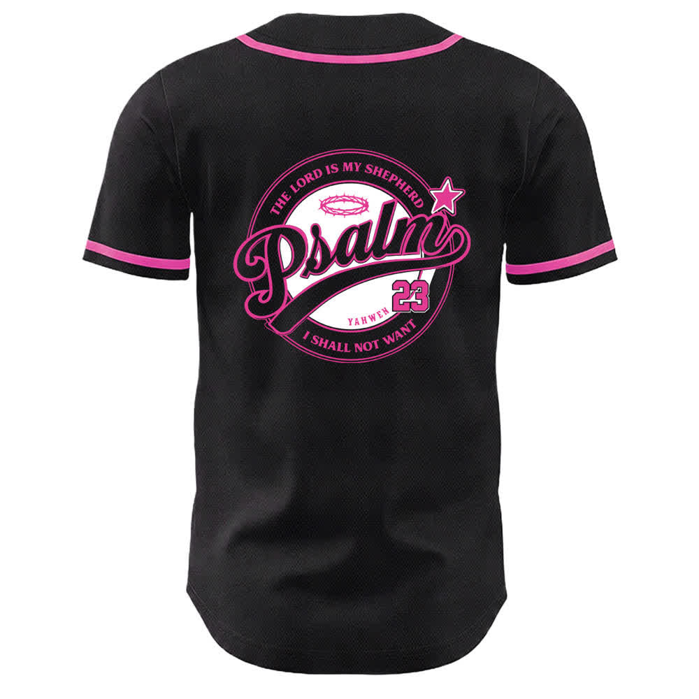 Camiseta de béisbol unisex de Christianartworkshop con el Salmo 23: El Señor es mi pastor. - image 1