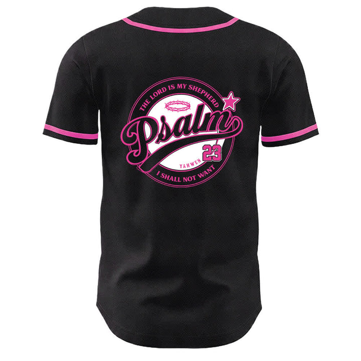 Camiseta de béisbol unisex de Christianartworkshop con el Salmo 23: El Señor es mi pastor. - image 1