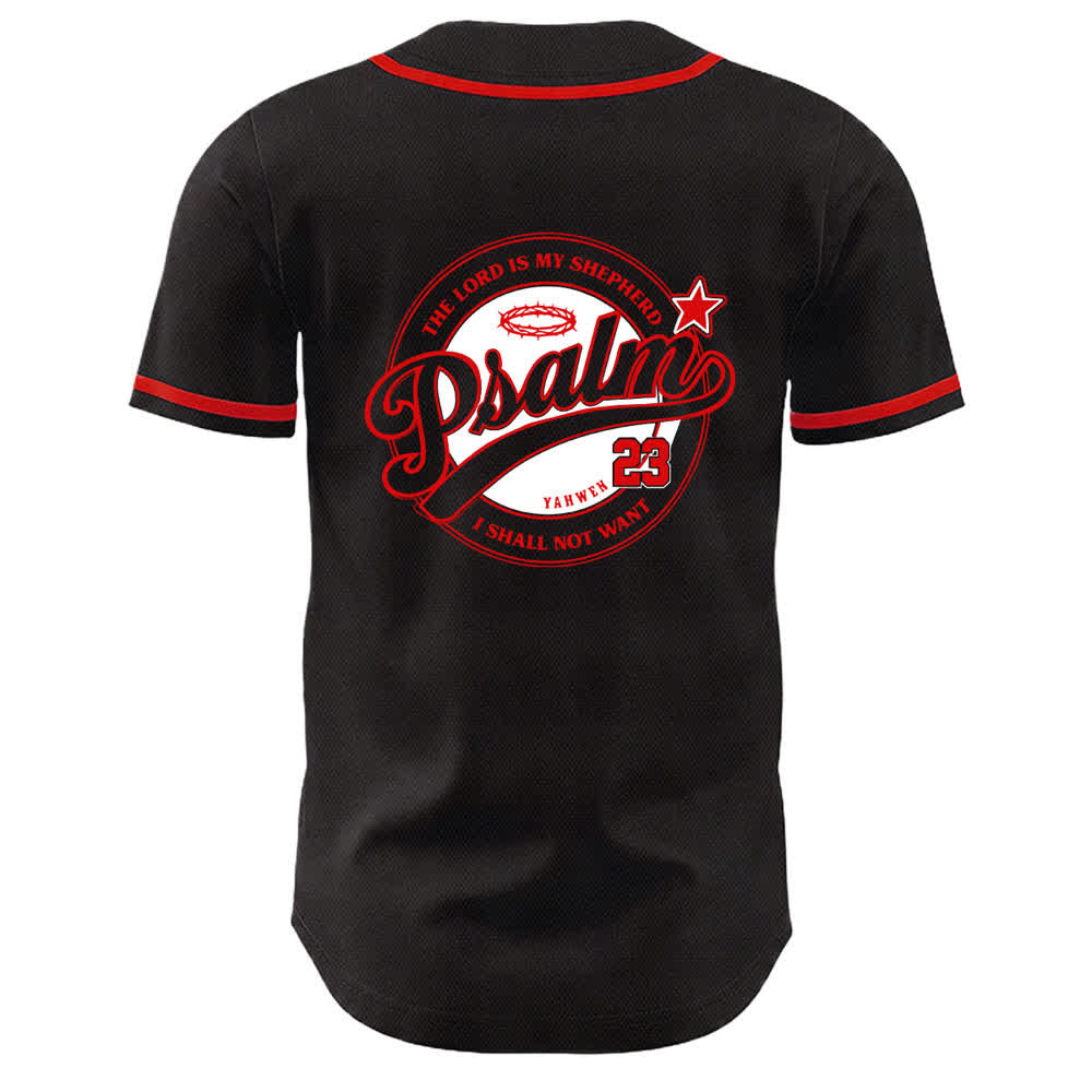 Camiseta de béisbol unisex de Christianartworkshop con el Salmo 23: El Señor es mi pastor. - image 13