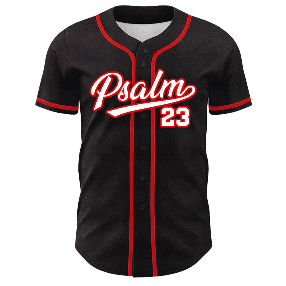 Camiseta de béisbol unisex de Christianartworkshop con el Salmo 23: El Señor es mi pastor. - image 14