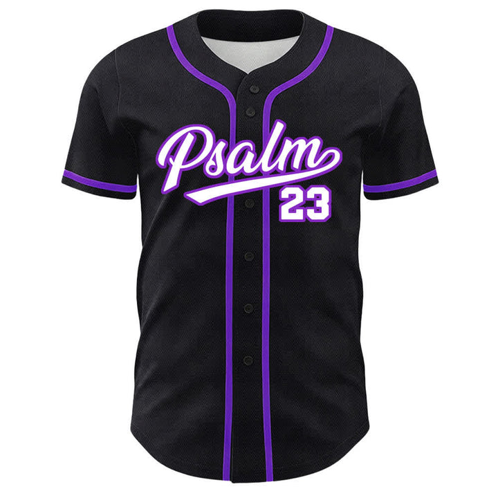 Camiseta de béisbol unisex de Christianartworkshop con el Salmo 23: El Señor es mi pastor. - image 23