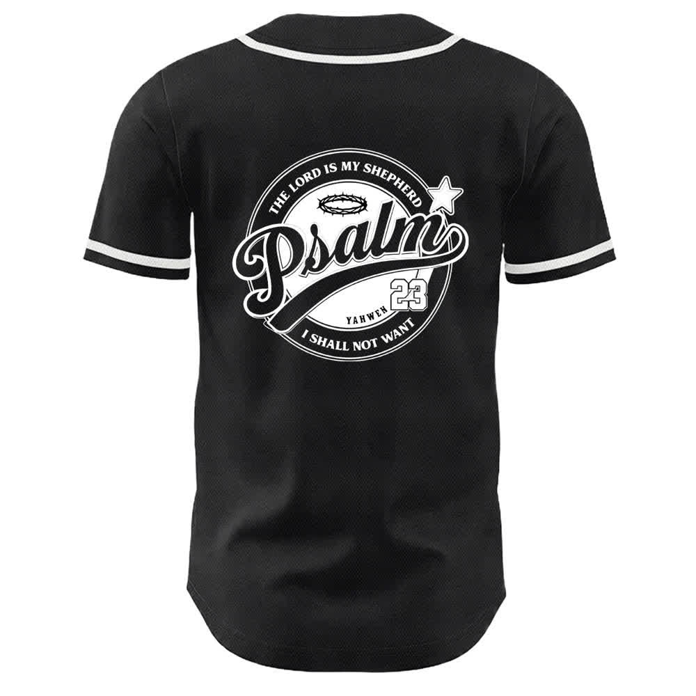 Camiseta de béisbol unisex de Christianartworkshop con el Salmo 23: El Señor es mi pastor. - image 10