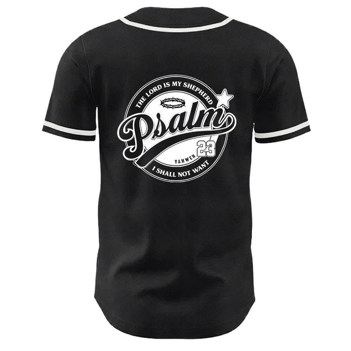 Camiseta de béisbol unisex de Christianartworkshop con el Salmo 23: El Señor es mi pastor. - image 10