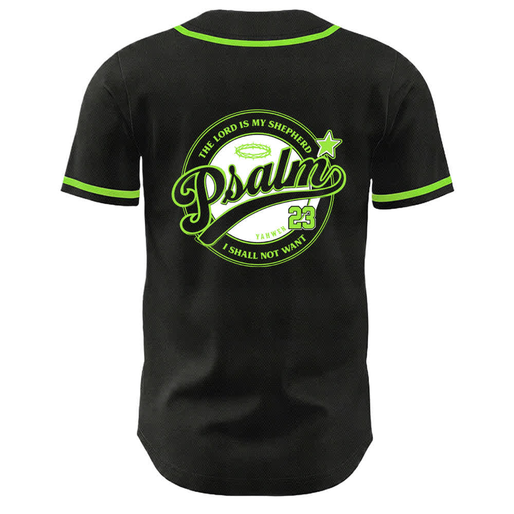 Camiseta de béisbol unisex de Christianartworkshop con el Salmo 23: El Señor es mi pastor. - image 19