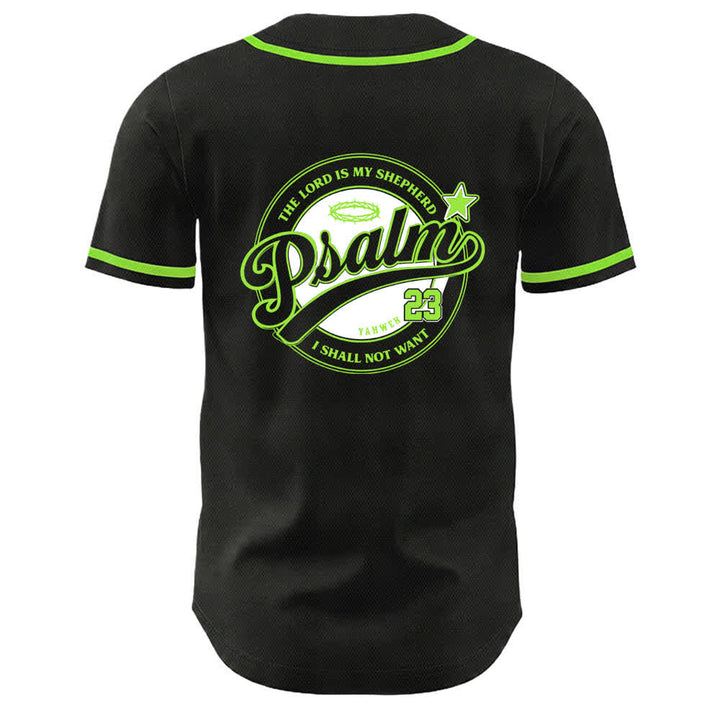 Camiseta de béisbol unisex de Christianartworkshop con el Salmo 23: El Señor es mi pastor. - image 19