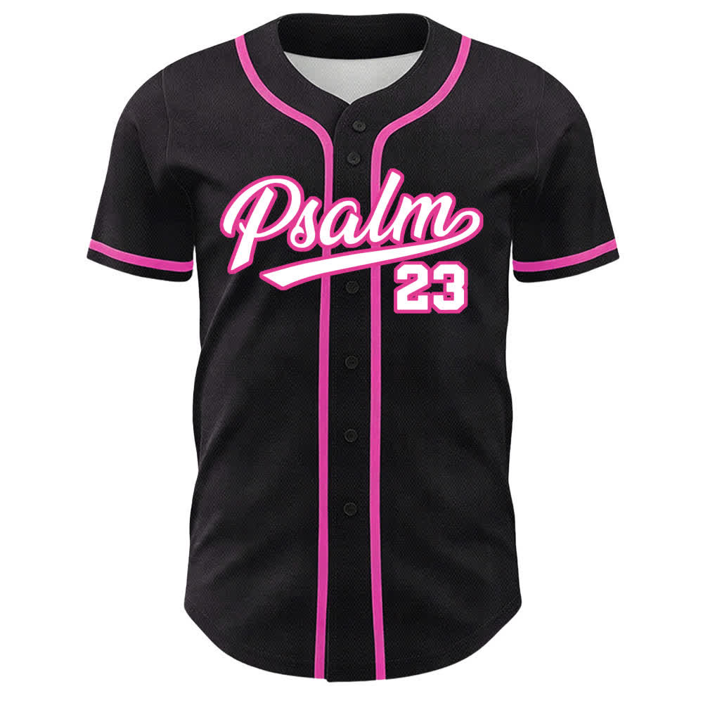 Camiseta de béisbol unisex de Christianartworkshop con el Salmo 23: El Señor es mi pastor. - image 2