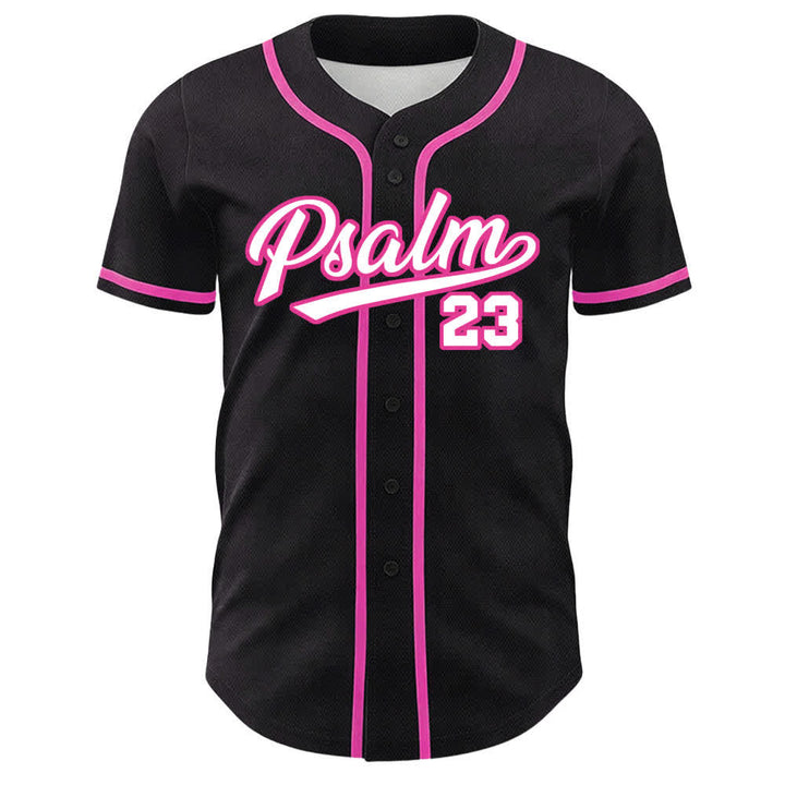Camiseta de béisbol unisex de Christianartworkshop con el Salmo 23: El Señor es mi pastor. - image 2