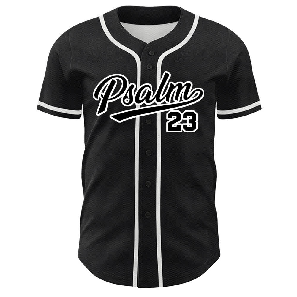 Camiseta de béisbol unisex de Christianartworkshop con el Salmo 23: El Señor es mi pastor. - image 11