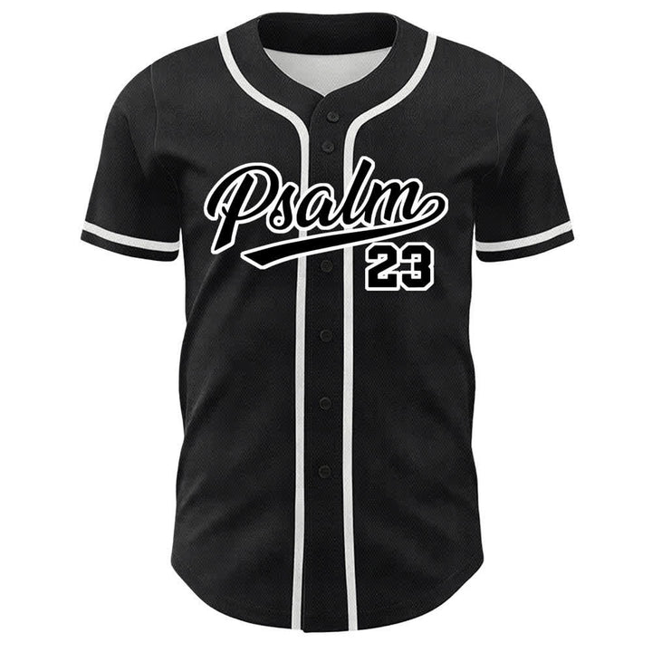 Camiseta de béisbol unisex de Christianartworkshop con el Salmo 23: El Señor es mi pastor. - image 11