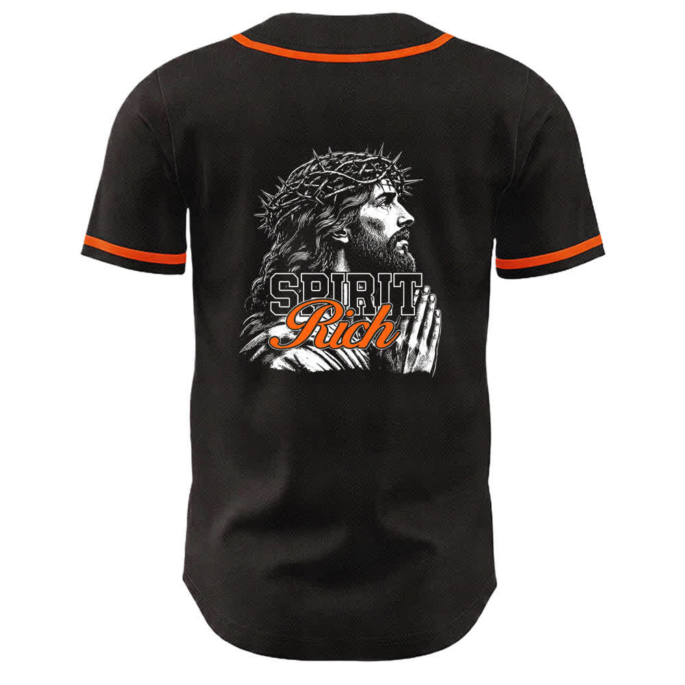 Christianartworkshop Camiseta de béisbol unisex con retrato de la corona de espinas y el espíritu de Jesús. - image 13