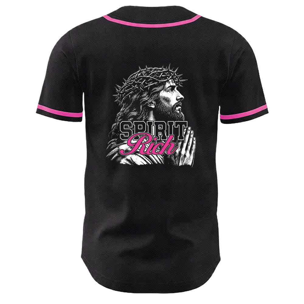 Christianartworkshop Camiseta de béisbol unisex con retrato de la corona de espinas y el espíritu de Jesús. - image 22