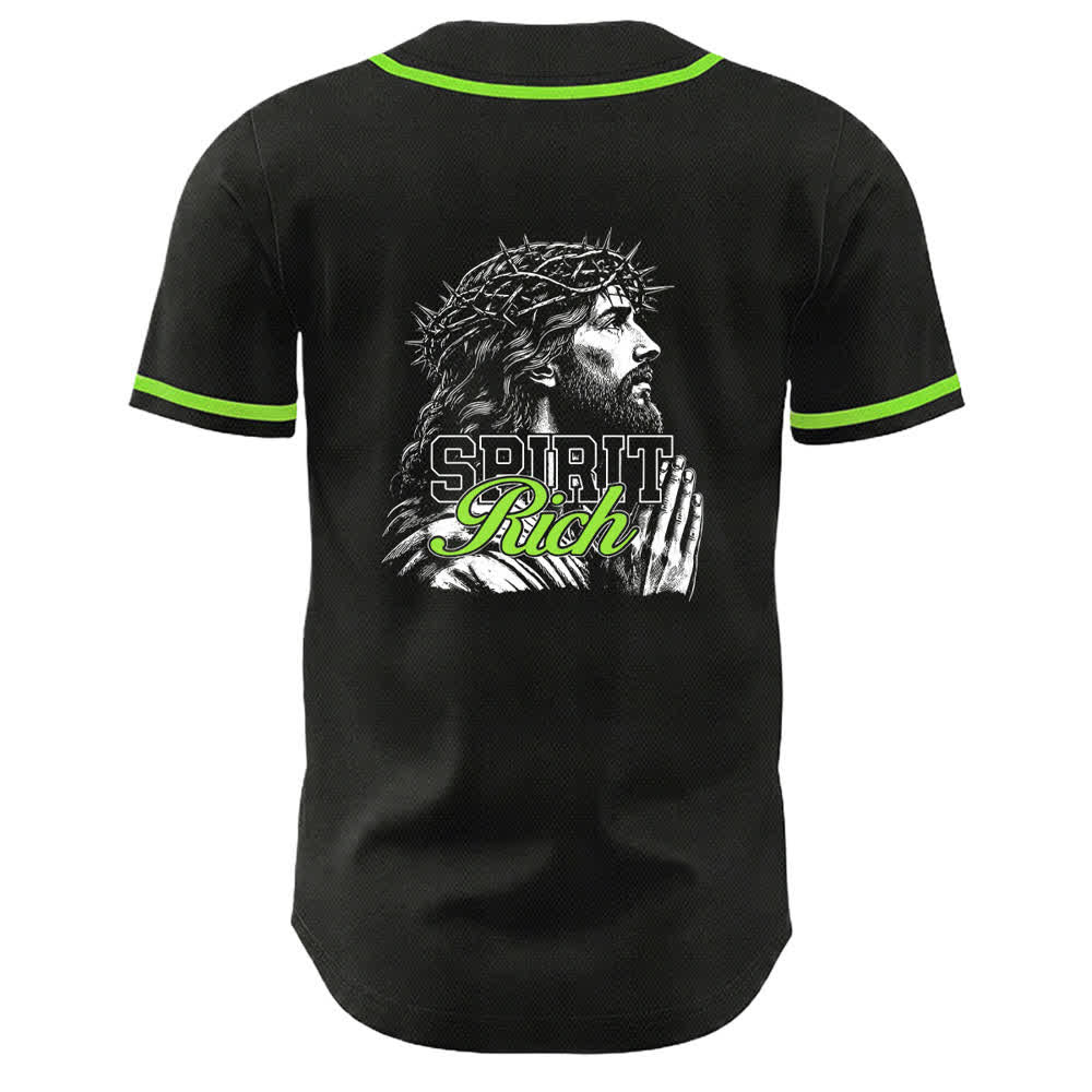 Christianartworkshop Camiseta de béisbol unisex con retrato de la corona de espinas y el espíritu de Jesús. - image 16
