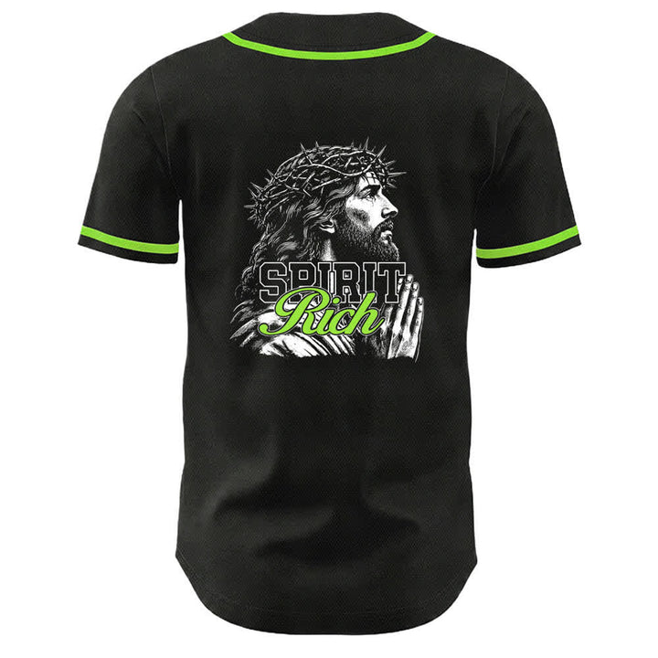 Christianartworkshop Camiseta de béisbol unisex con retrato de la corona de espinas y el espíritu de Jesús. - image 16