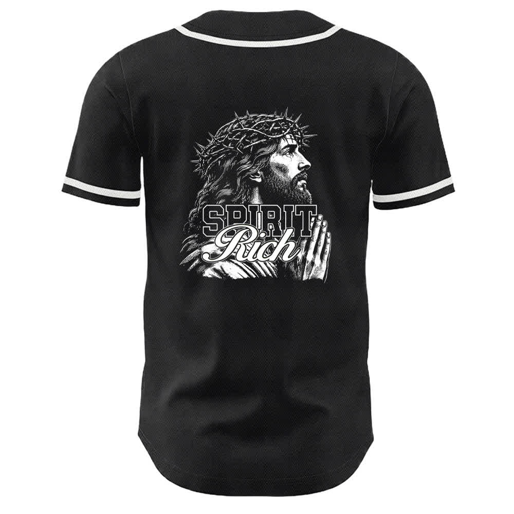 Christianartworkshop Camiseta de béisbol unisex con retrato de la corona de espinas y el espíritu de Jesús. - image 7