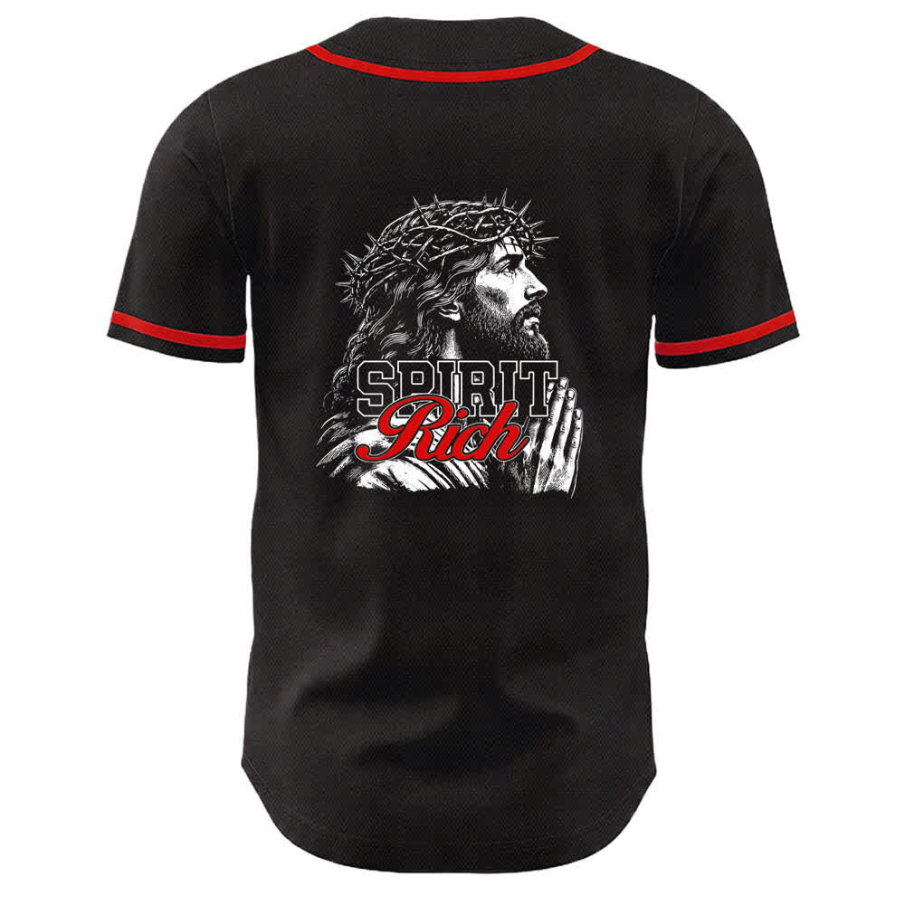 Christianartworkshop Camiseta de béisbol unisex con retrato de la corona de espinas y el espíritu de Jesús. - image 10