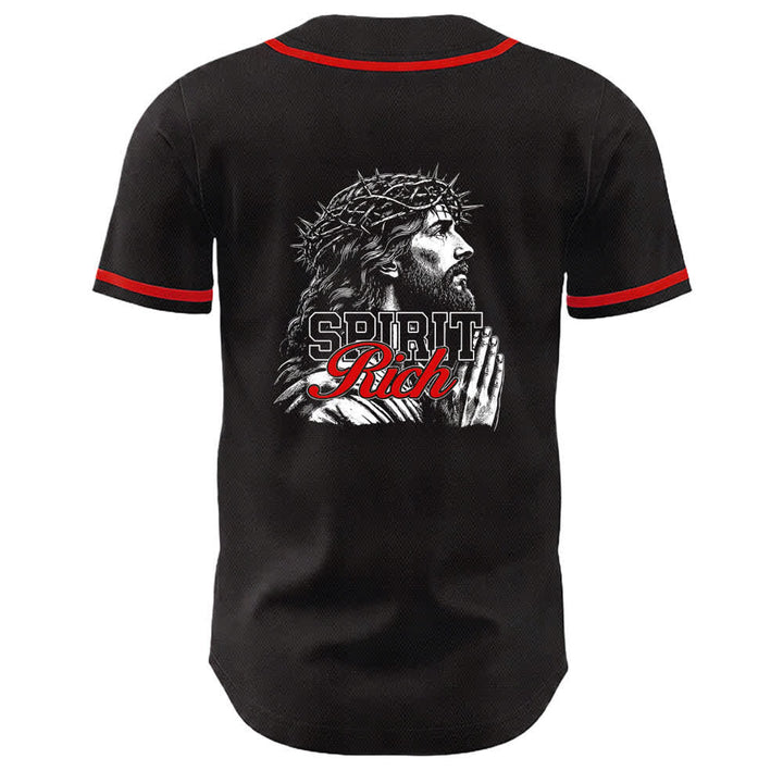 Christianartworkshop Camiseta de béisbol unisex con retrato de la corona de espinas y el espíritu de Jesús. - image 10