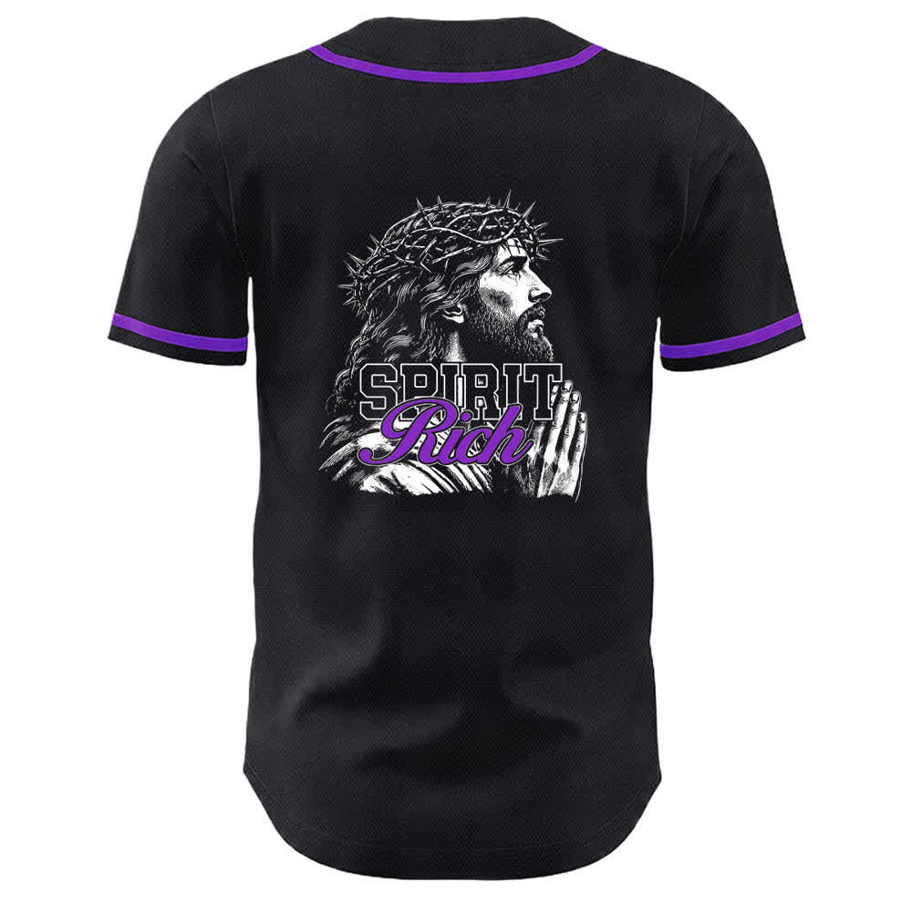 Christianartworkshop Camiseta de béisbol unisex con retrato de la corona de espinas y el espíritu de Jesús. - image 19