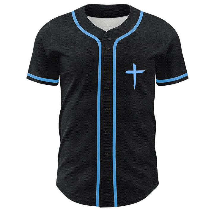 Camiseta de béisbol unisex con cruz simple de Christianartworkshop GOAT Dios sobre todas las cosas - image 14
