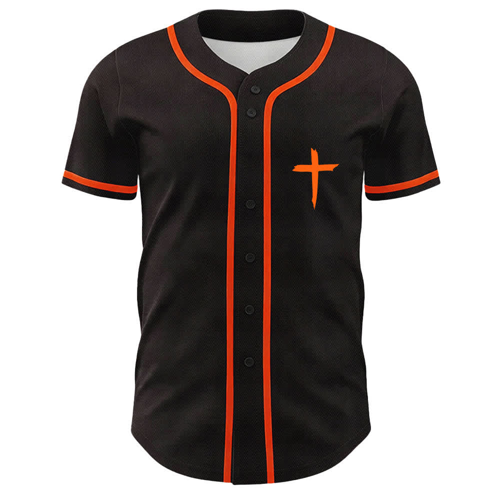 Camiseta de béisbol unisex con cruz simple de Christianartworkshop GOAT Dios sobre todas las cosas - image 11