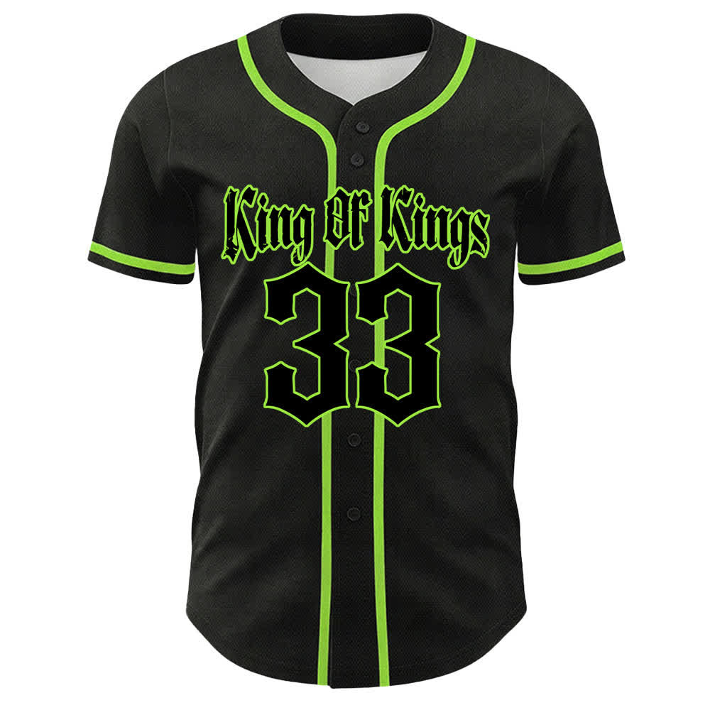 Camiseta de béisbol unisex de Christianartworkshop Rey de Reyes Número 33 Jesús Cargando la Cruz - image 16