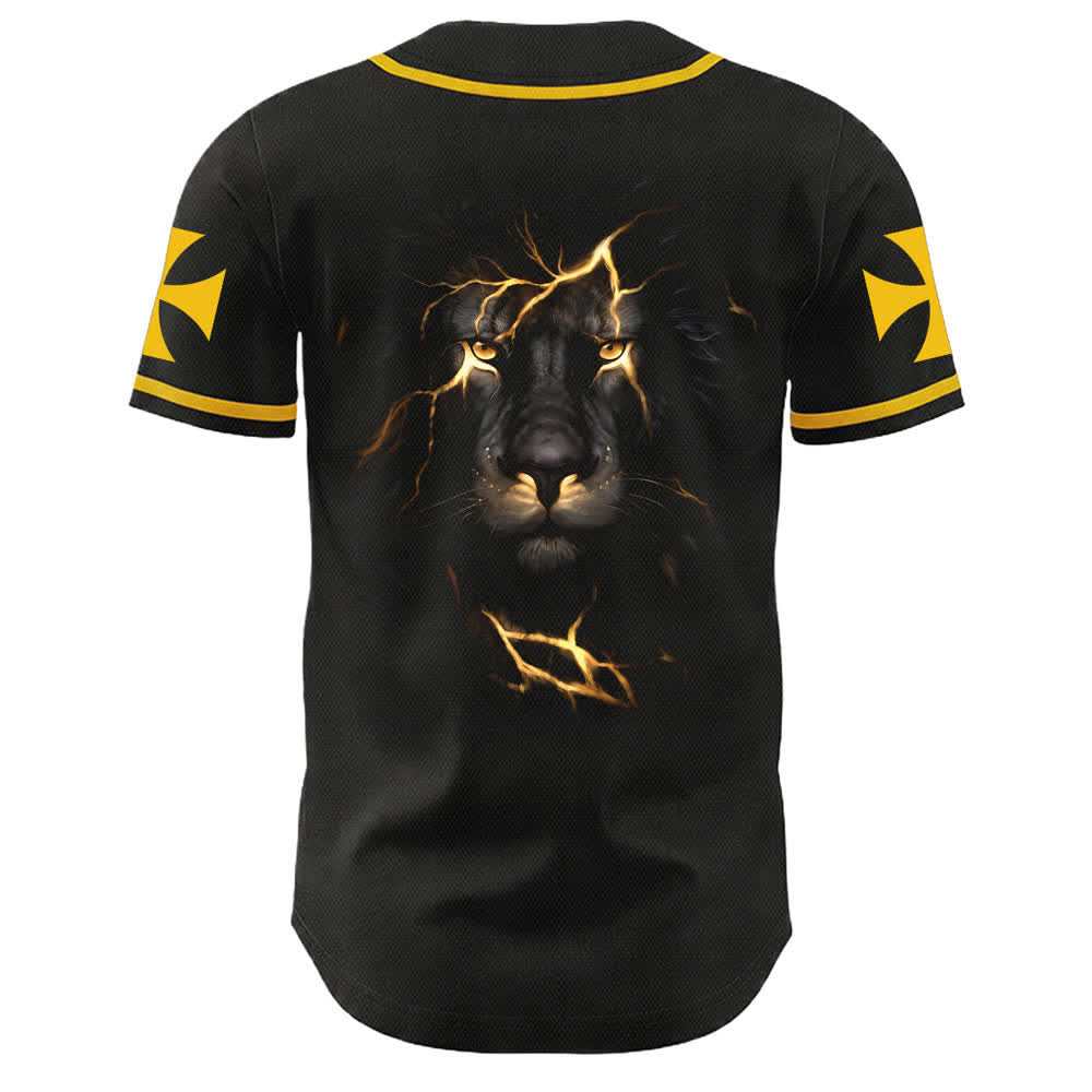 Christianartworkshop Camiseta de béisbol unisex con el león de Judá, "Jesus Highway To Heaven" (Camino al Cielo de Jesús) - image 1