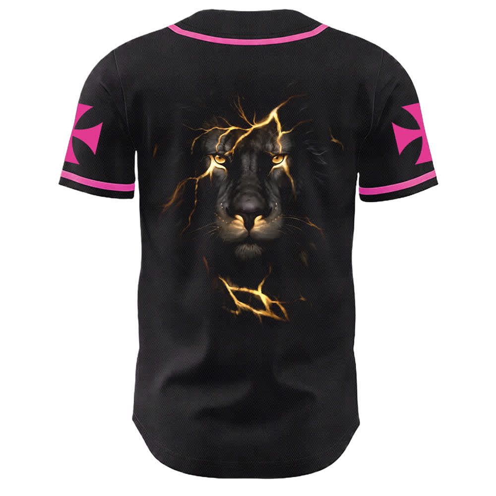 Camiseta de béisbol unisex con la imagen del León de Judá de la serie "Jesus Highway To Heaven" de Christianartworkshop, hecha con un carruaje al cielo. - image 22