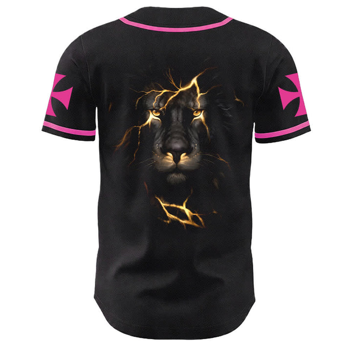 Camiseta de béisbol unisex con la imagen del León de Judá de la serie "Jesus Highway To Heaven" de Christianartworkshop, hecha con un carruaje al cielo. - image 22