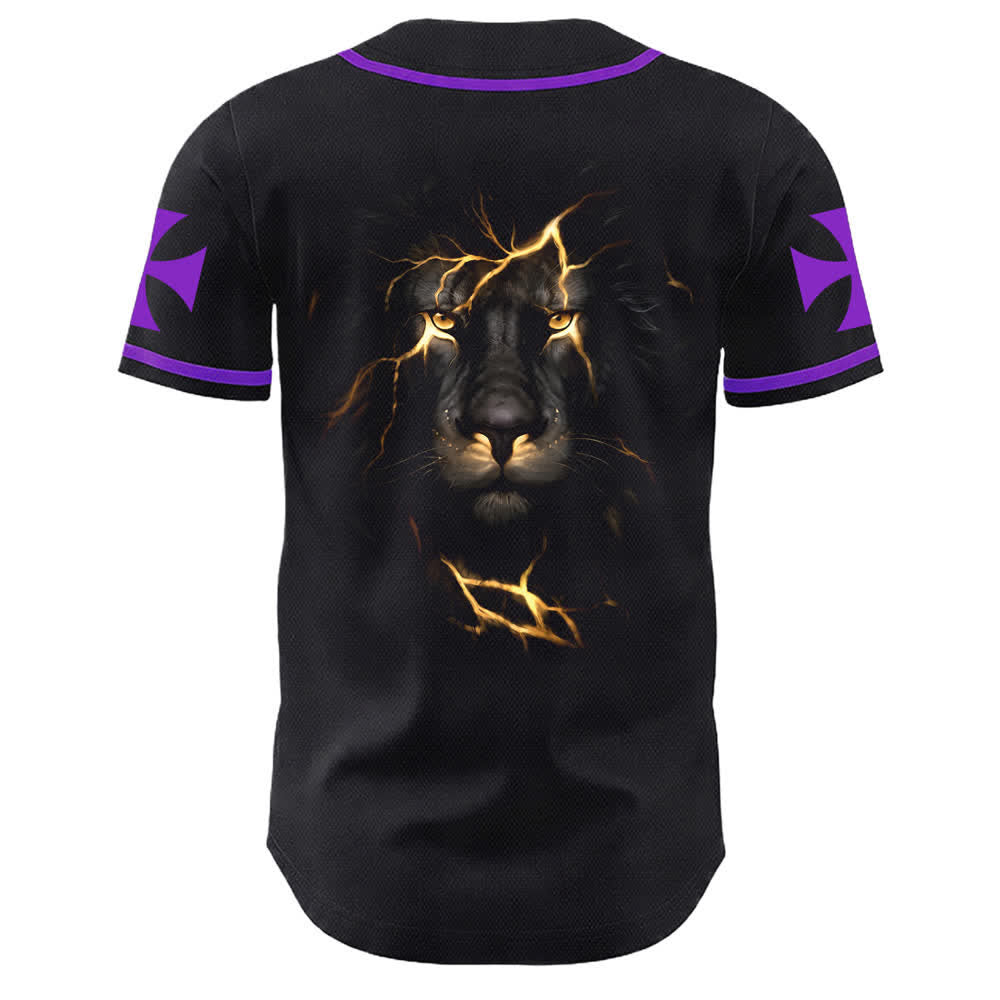 Camiseta de béisbol unisex con la imagen del León de Judá de la serie "Jesus Highway To Heaven" de Christianartworkshop, hecha con un carruaje al cielo. - image 19