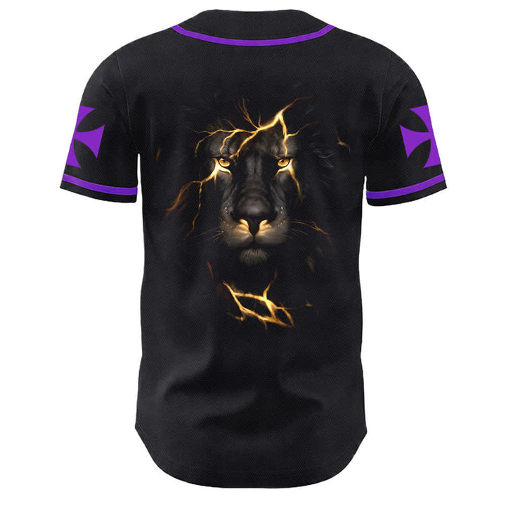 Camiseta de béisbol unisex con la imagen del León de Judá de la serie "Jesus Highway To Heaven" de Christianartworkshop, hecha con un carruaje al cielo. - image 19
