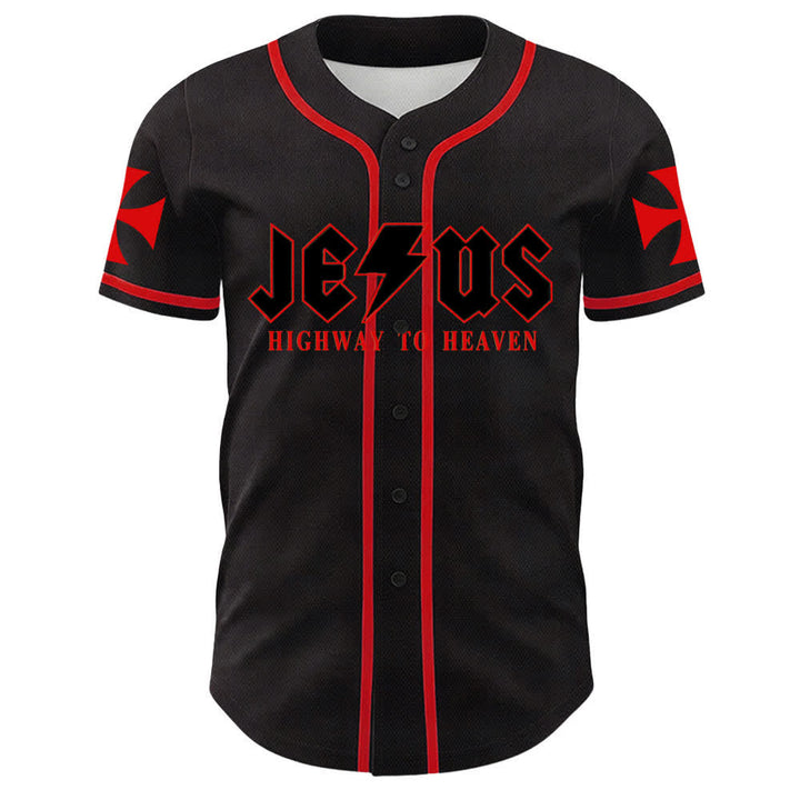 Camiseta de béisbol unisex con la imagen del León de Judá de la serie "Jesus Highway To Heaven" de Christianartworkshop, hecha con un carruaje al cielo. - image 8