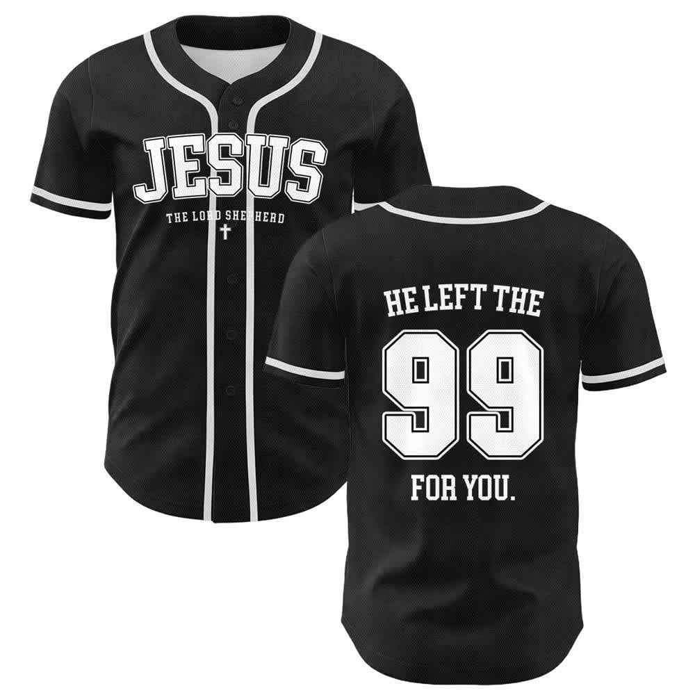 Camiseta de béisbol unisex con la frase "Jesús dejó los 99 para ti" de Christianartworkshop. - Blanco - 5XL - image 6