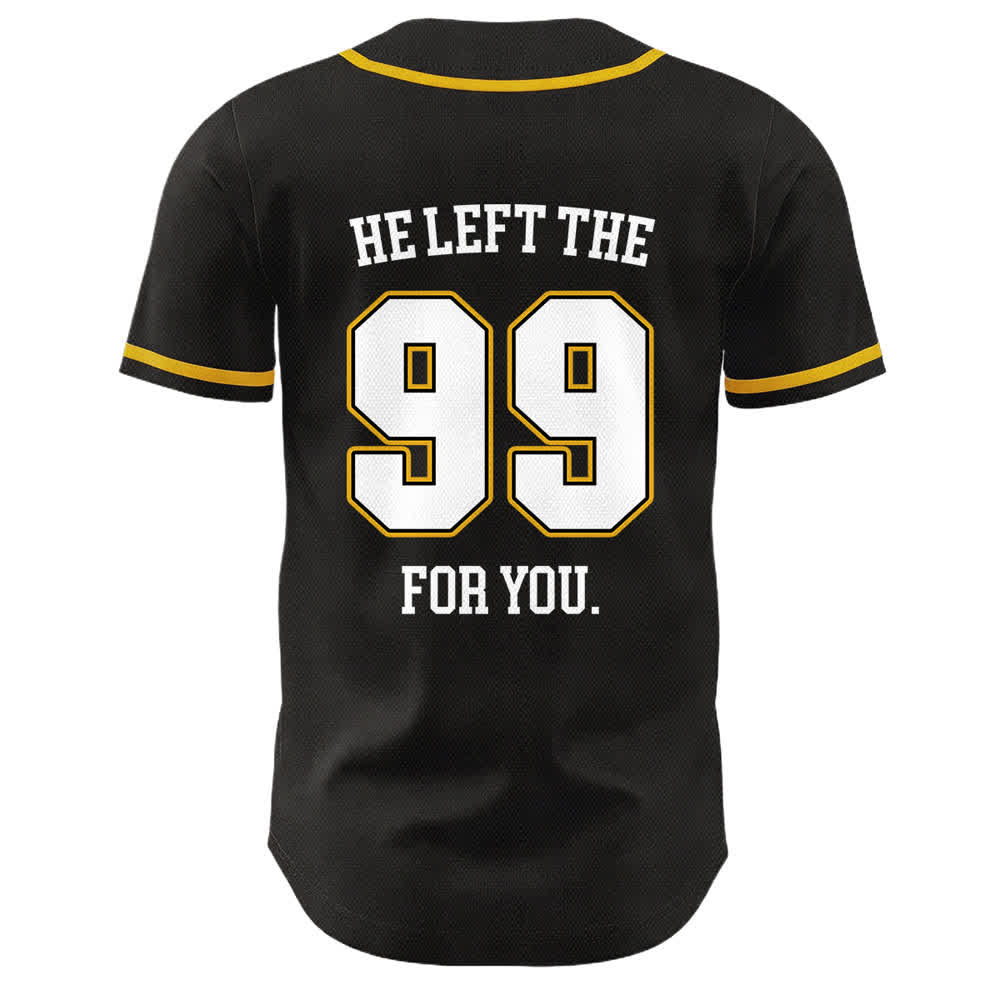 Camiseta de béisbol unisex con la frase "Jesús dejó los 99 para ti" de Christianartworkshop. - image 2