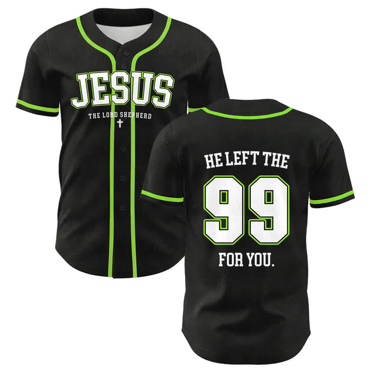 Camiseta de béisbol unisex con la frase "Jesús dejó los 99 para ti" de Christianartworkshop. - Verde claro - 5XL - image 18