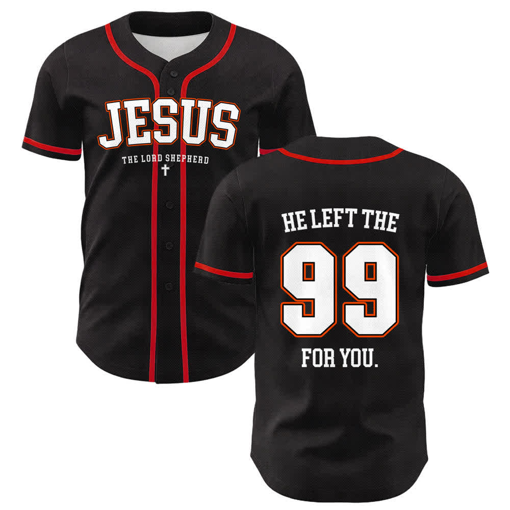 Camiseta de béisbol unisex con la frase "Jesús dejó los 99 para ti" de Christianartworkshop. - Rojo - 5XL - image 12