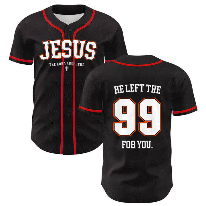 Camiseta de béisbol unisex con la frase "Jesús dejó los 99 para ti" de Christianartworkshop. - Rojo - 5XL - image 12
