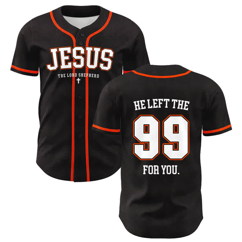 Camiseta de béisbol unisex con la frase "Jesús dejó los 99 para ti" de Christianartworkshop. - Naranja - 5XL - image 15