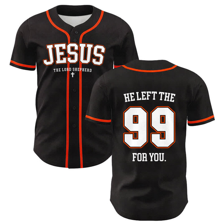 Camiseta de béisbol unisex con la frase "Jesús dejó los 99 para ti" de Christianartworkshop. - Naranja - 5XL - image 15