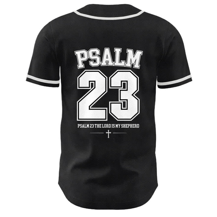 Camiseta de béisbol unisex de Christianartworkshop con el Salmo 23 de Jesús: El Señor es mi pastor. - image 7