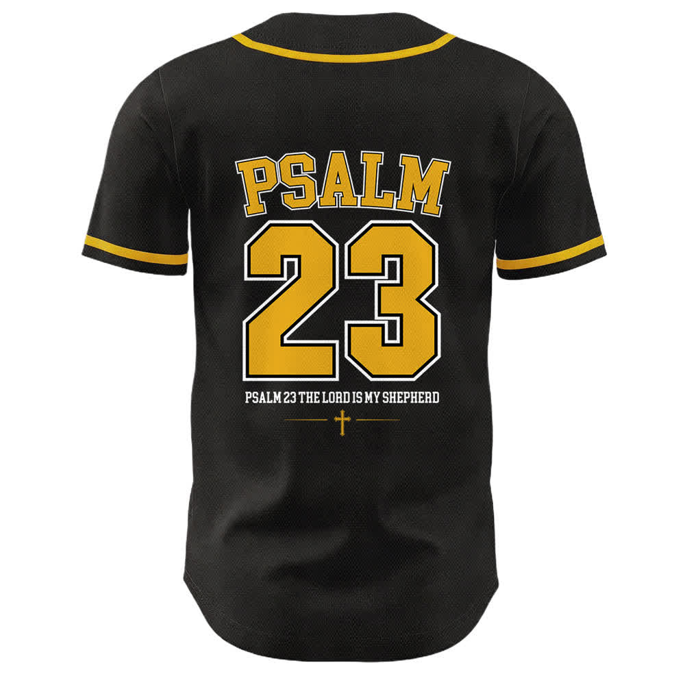 Christianartworkshop Camiseta de béisbol unisex con el Salmo 23 de Jesús: El Señor es mi pastor. - image 1