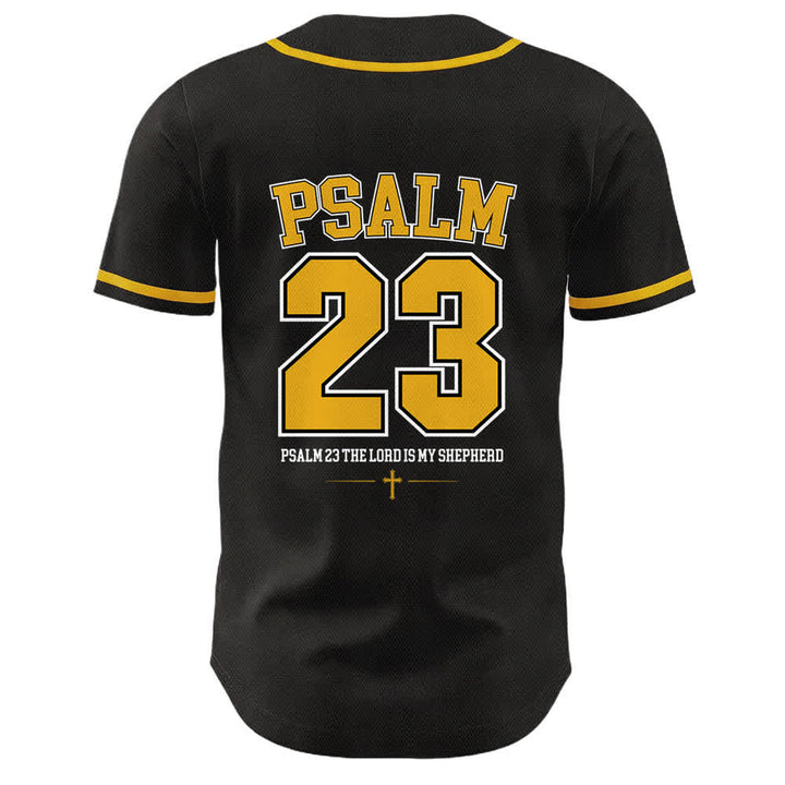 Camiseta de béisbol unisex de Christianartworkshop con el Salmo 23 de Jesús: El Señor es mi pastor. - image 1