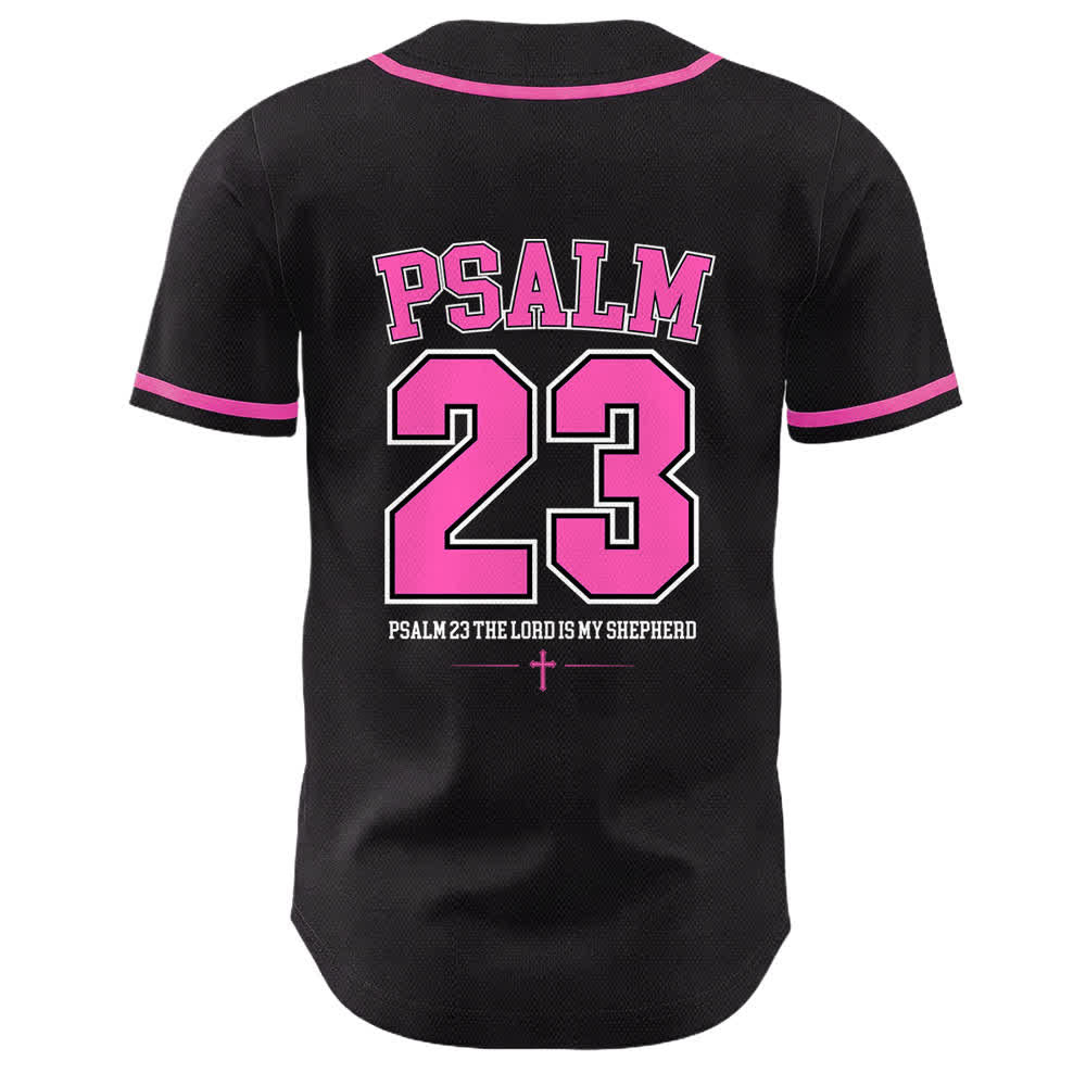 Camiseta de béisbol unisex de Christianartworkshop con el Salmo 23 de Jesús: El Señor es mi pastor. - image 10