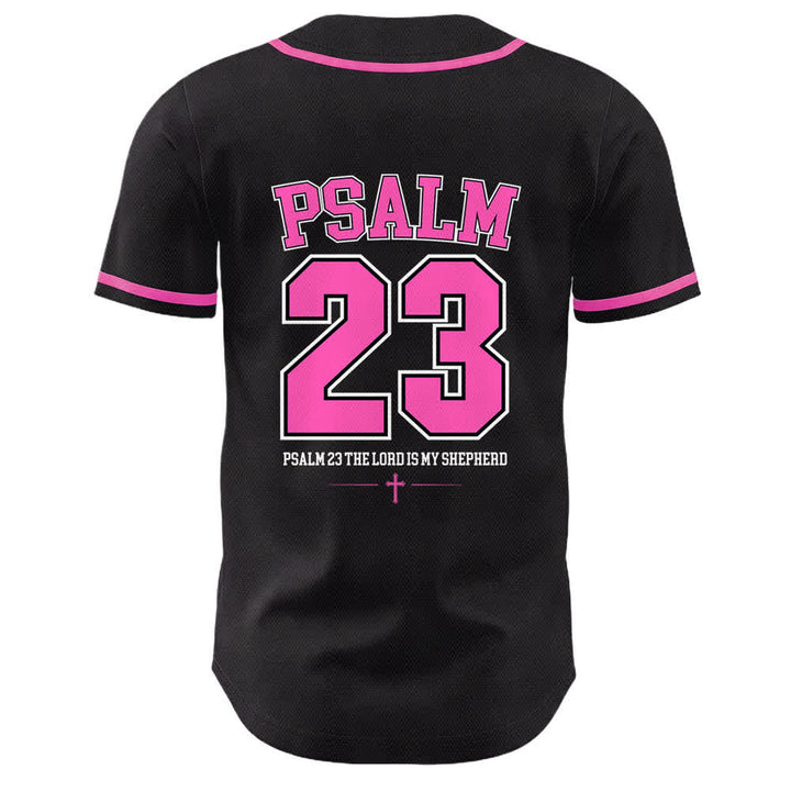 Camiseta de béisbol unisex de Christianartworkshop con el Salmo 23 de Jesús: El Señor es mi pastor. - image 10