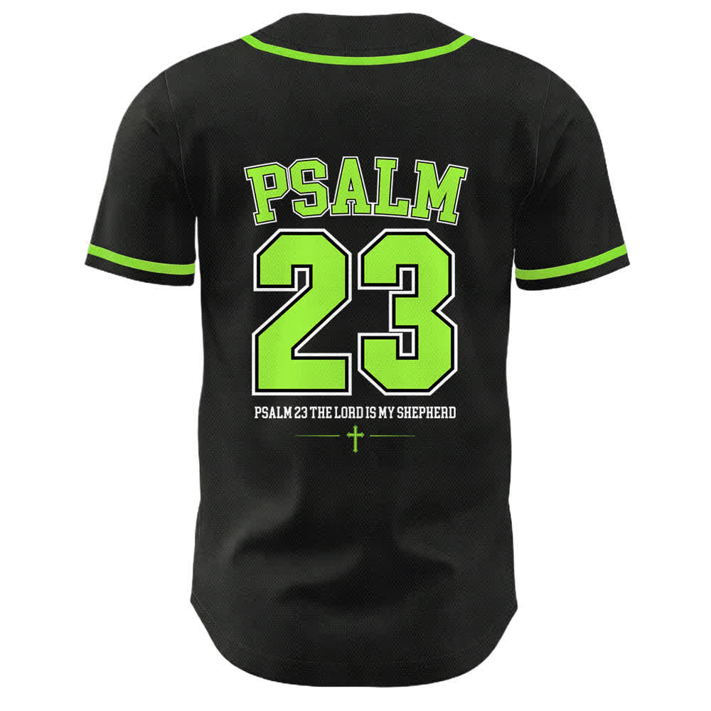 Camiseta de béisbol unisex de Christianartworkshop con el Salmo 23 de Jesús: El Señor es mi pastor. - image 19
