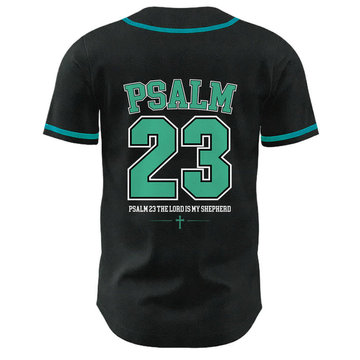 Camiseta de béisbol unisex de Christianartworkshop con el Salmo 23 de Jesús: El Señor es mi pastor. - image 25