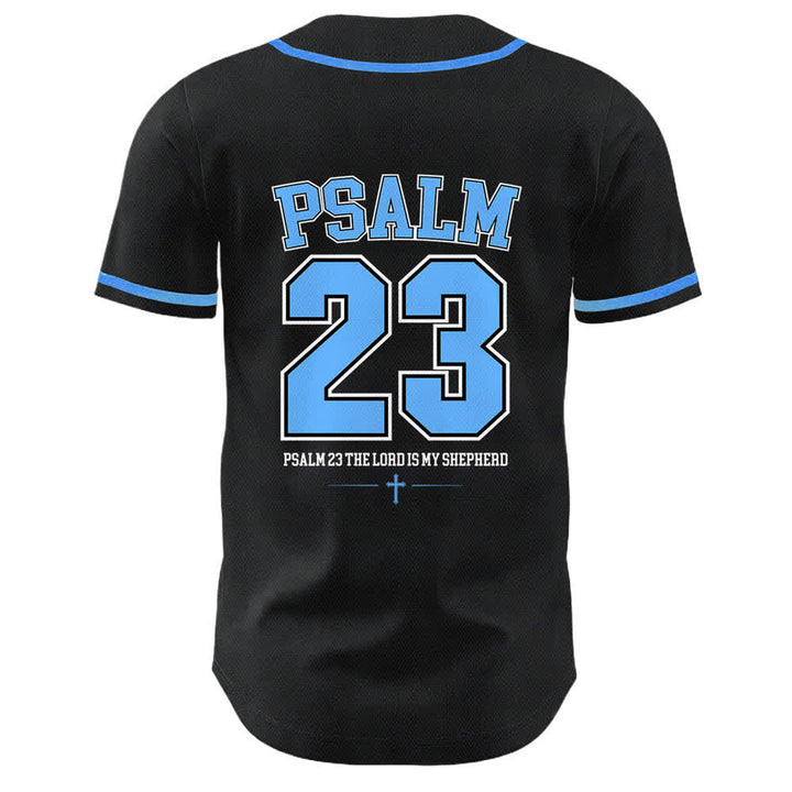 Camiseta de béisbol unisex de Christianartworkshop con el Salmo 23 de Jesús: El Señor es mi pastor. - image 4